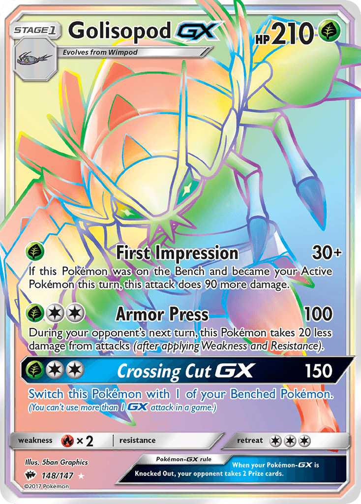 Golisopod-GX Pokémon card