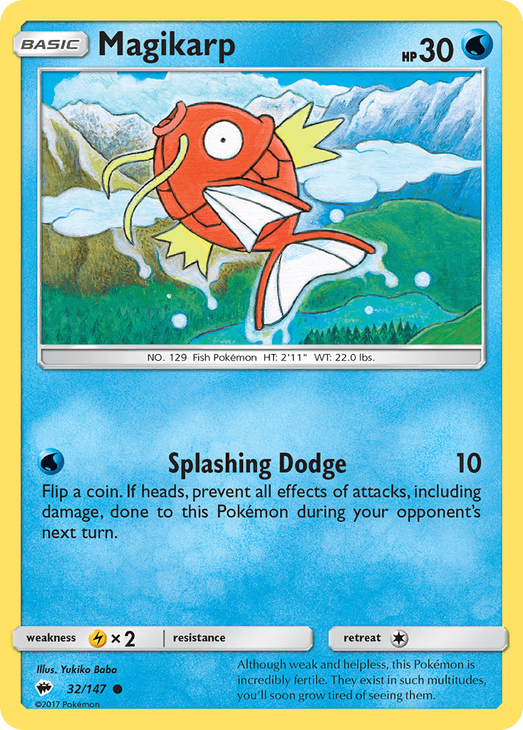 Magikarp Pokémon card