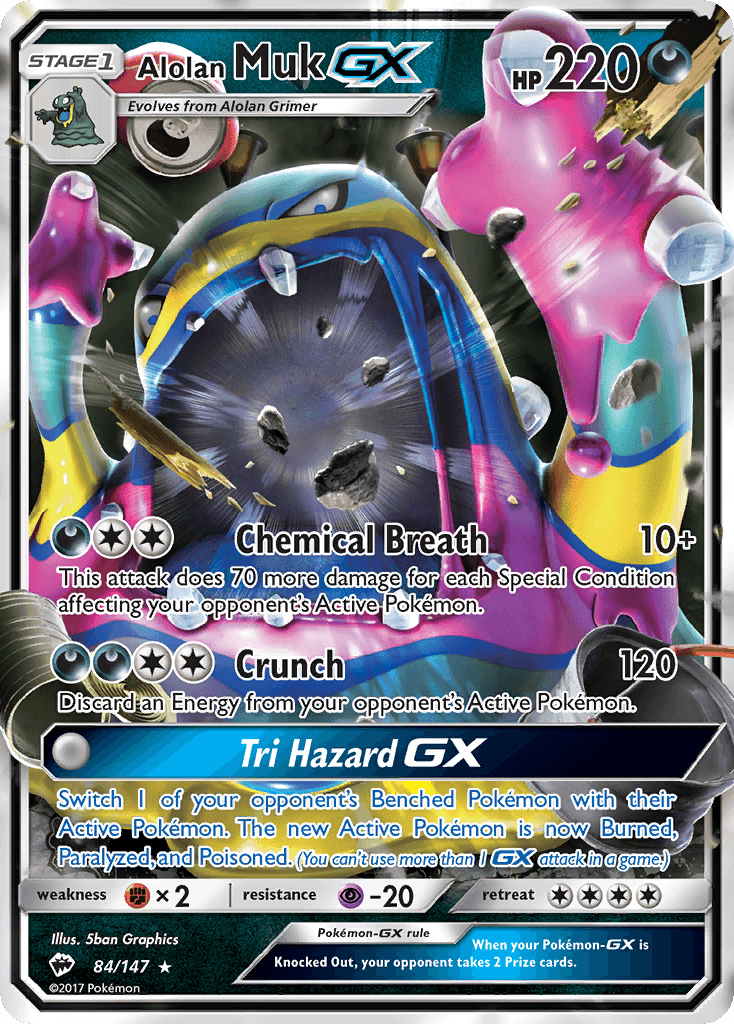 Alolan Muk-GX Pokémon card