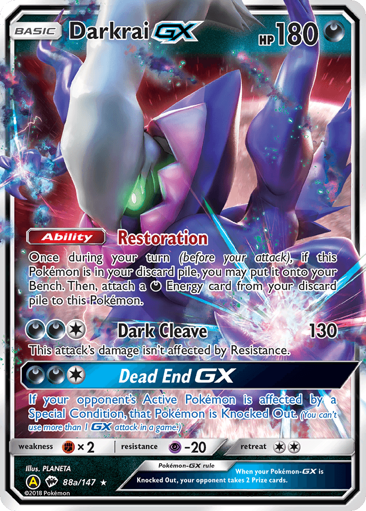Darkrai-GX from Burning Shadows