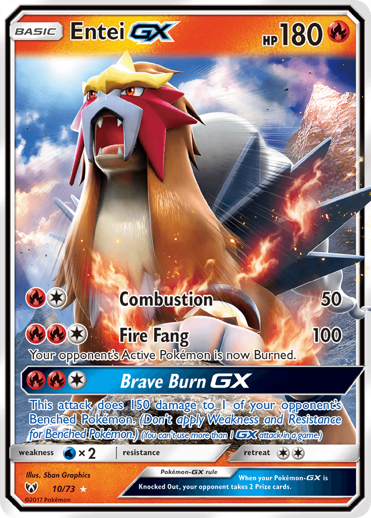 Entei-GX from Shining Legends