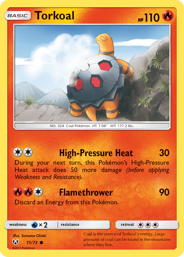 Torkoal Pokémon card