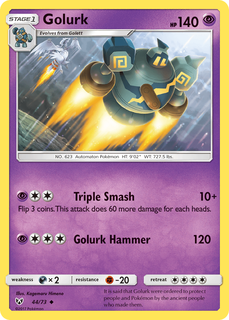 Golurk Pokémon card