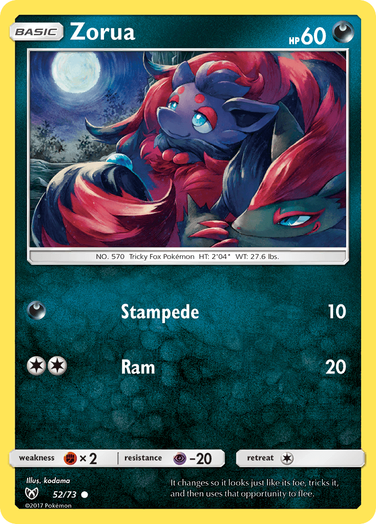 Zorua Pokémon card