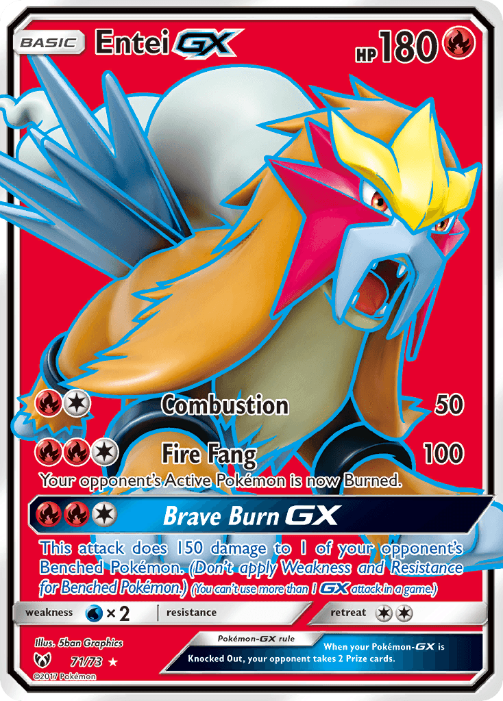 Entei-GX from Shining Legends