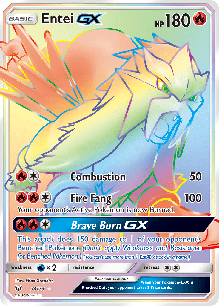 Entei-GX from Shining Legends