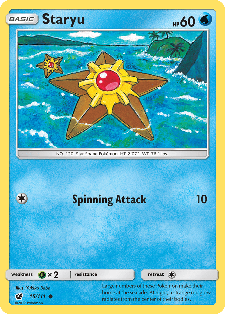 Staryu Pokémon card
