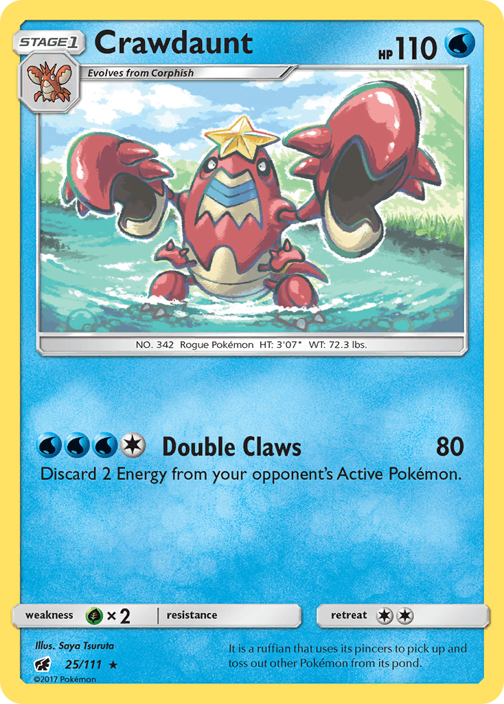 Crawdaunt Pokémon card