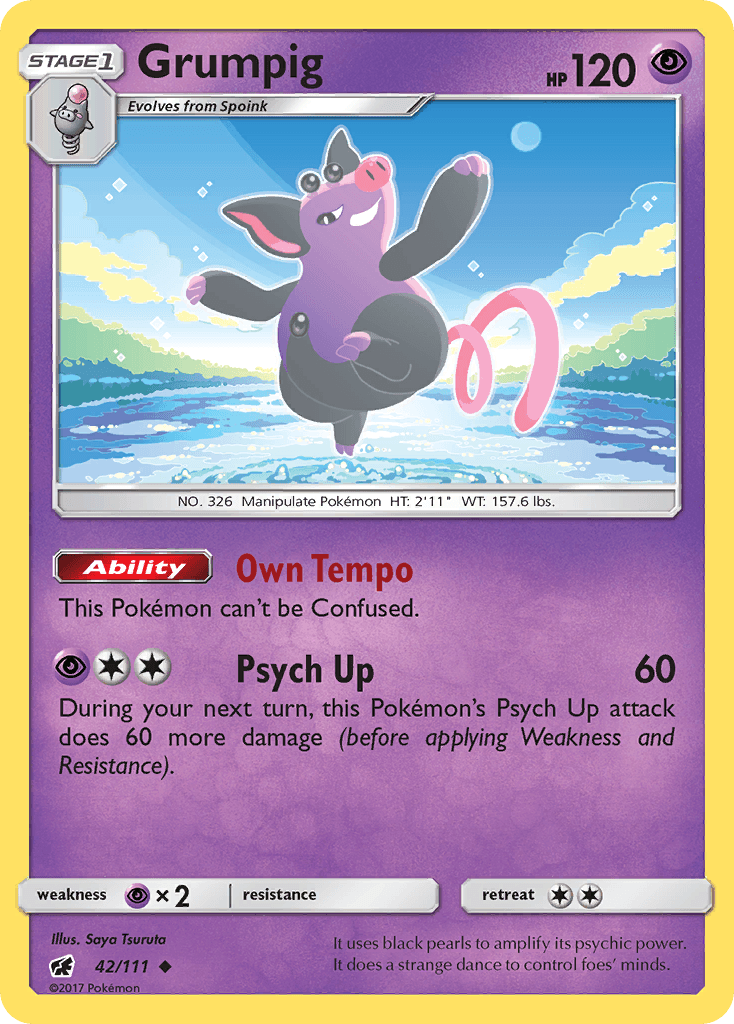 Grumpig Pokémon card