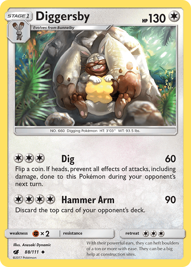 Diggersby Pokémon card