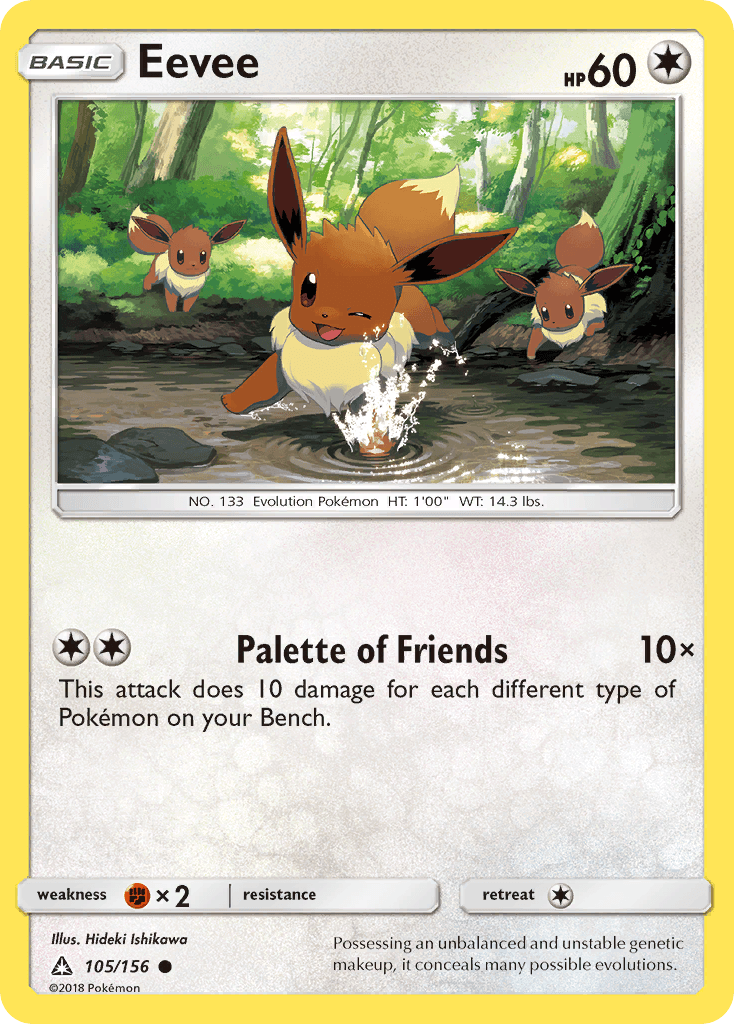 Eevee Pokémon card