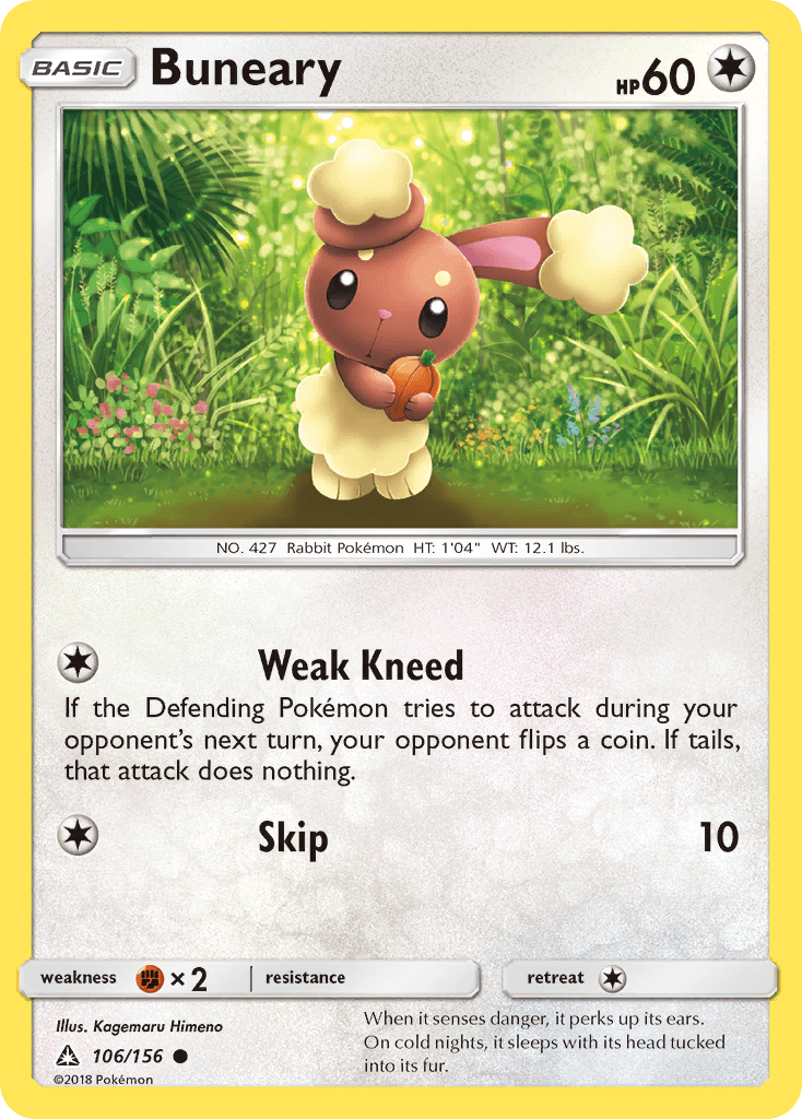 Buneary Pokémon card
