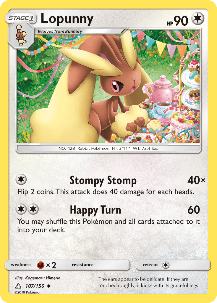 Lopunny Pokémon card