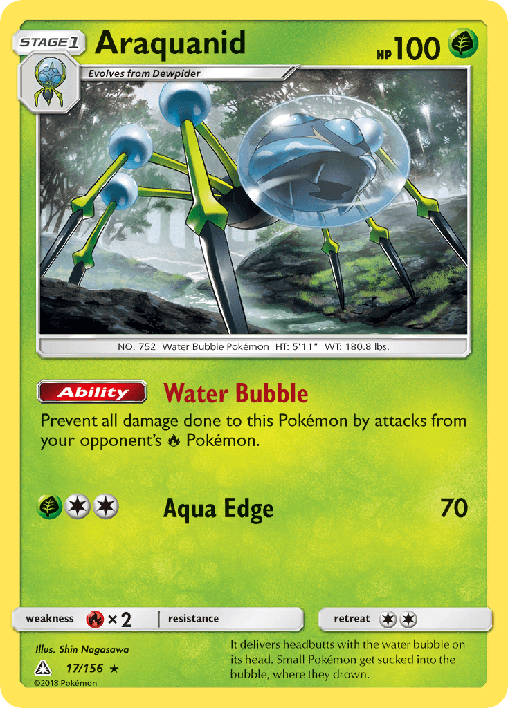 Araquanid Pokémon card