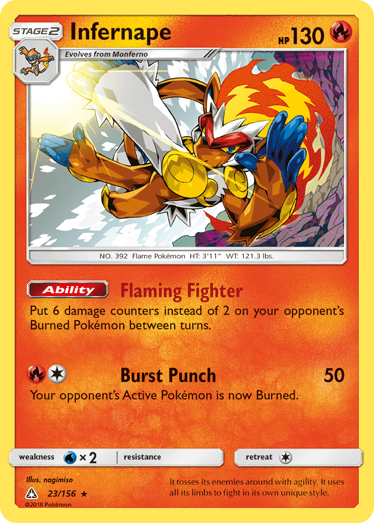 Infernape Pokémon card