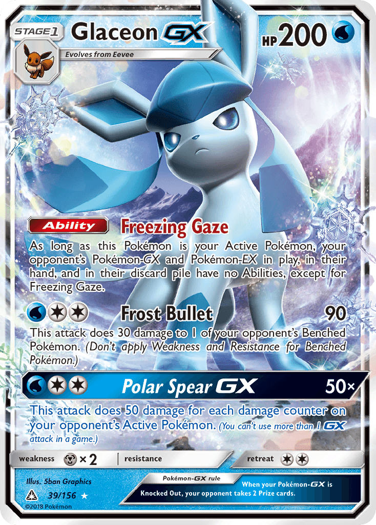 Glaceon-GX Pokémon card