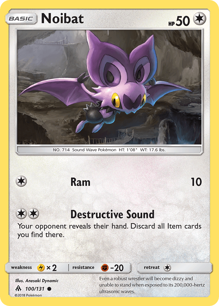 Noibat Pokémon card