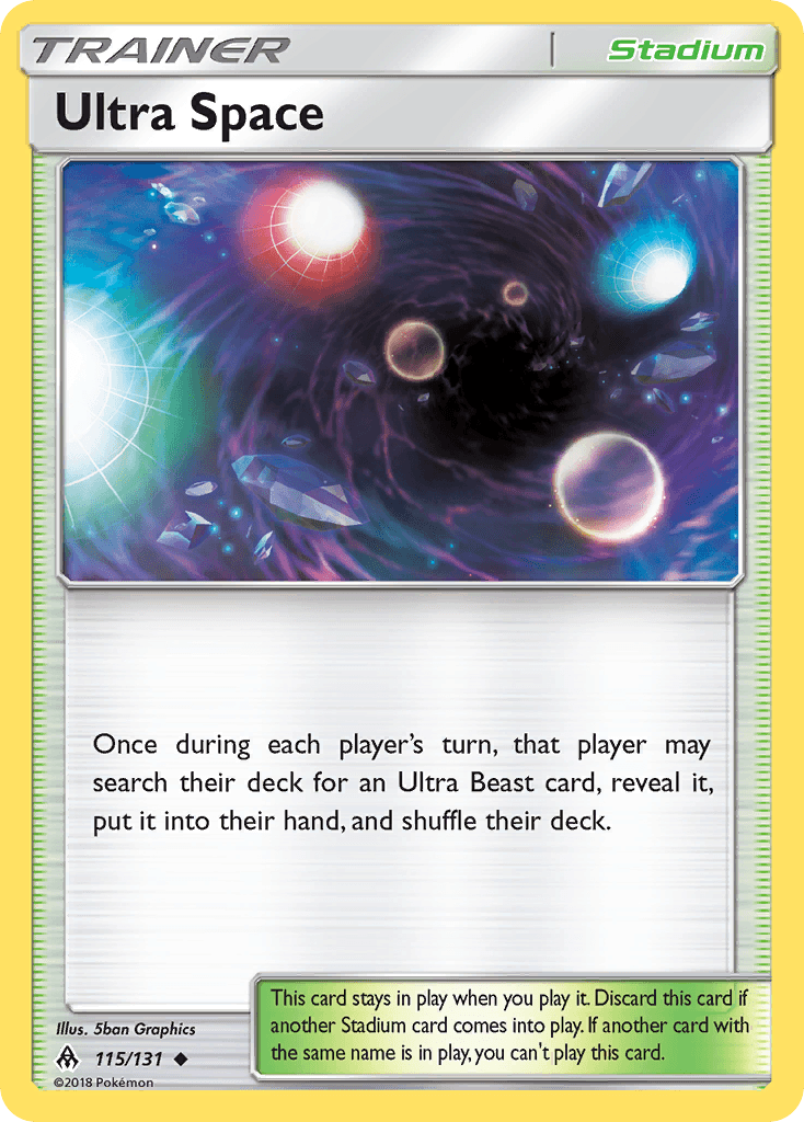 Ultra Space Pokémon card