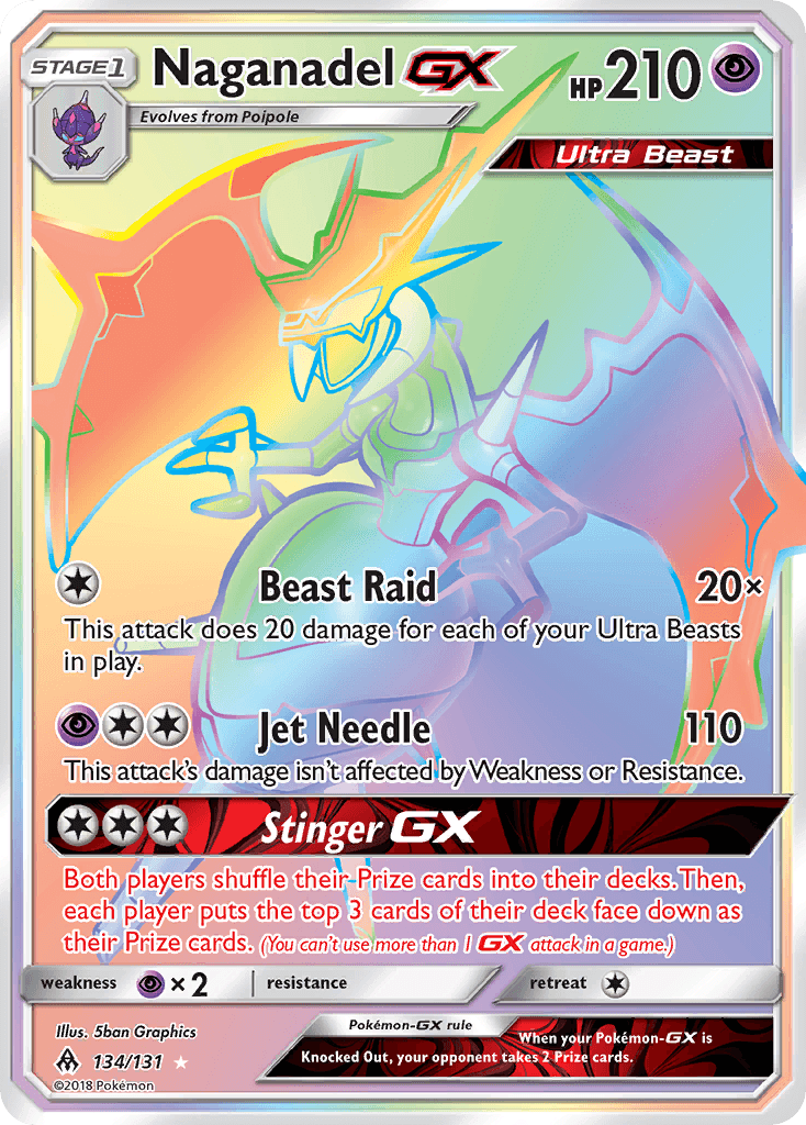 Naganadel-GX Pokémon card