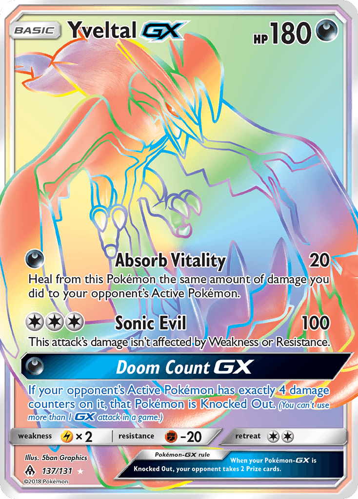 Yveltal-GX Pokémon card