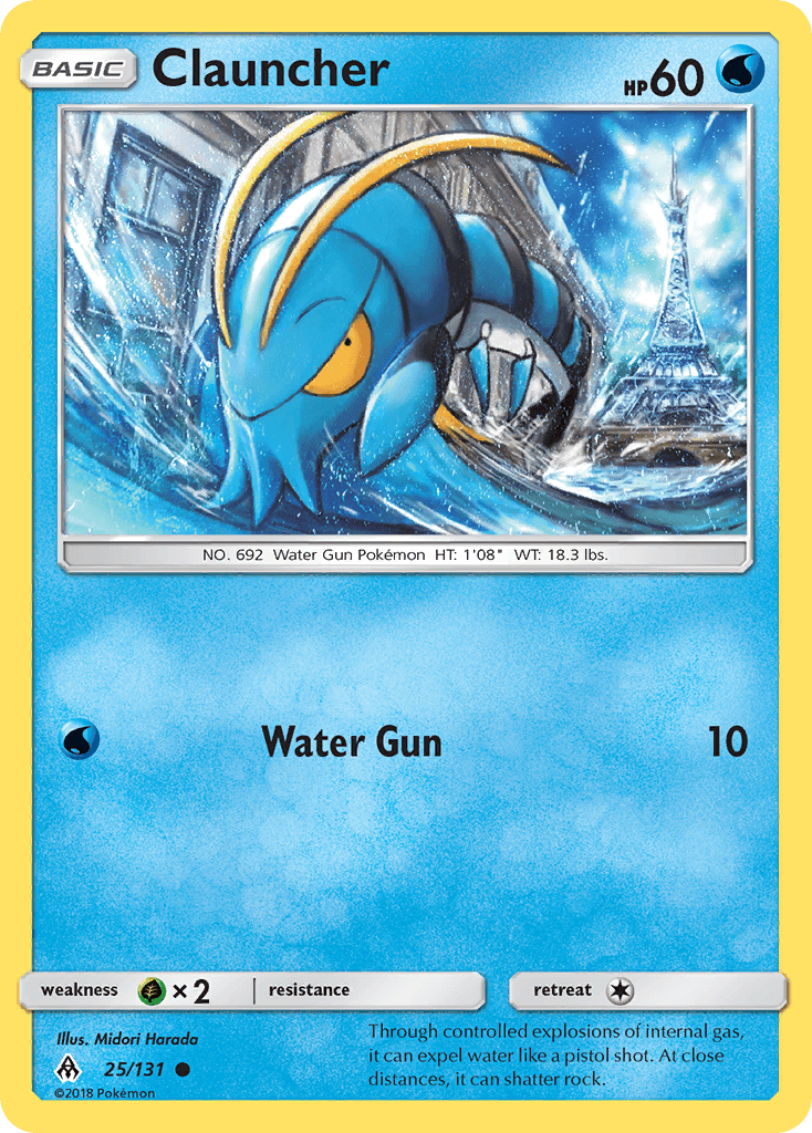 Clauncher Pokémon card
