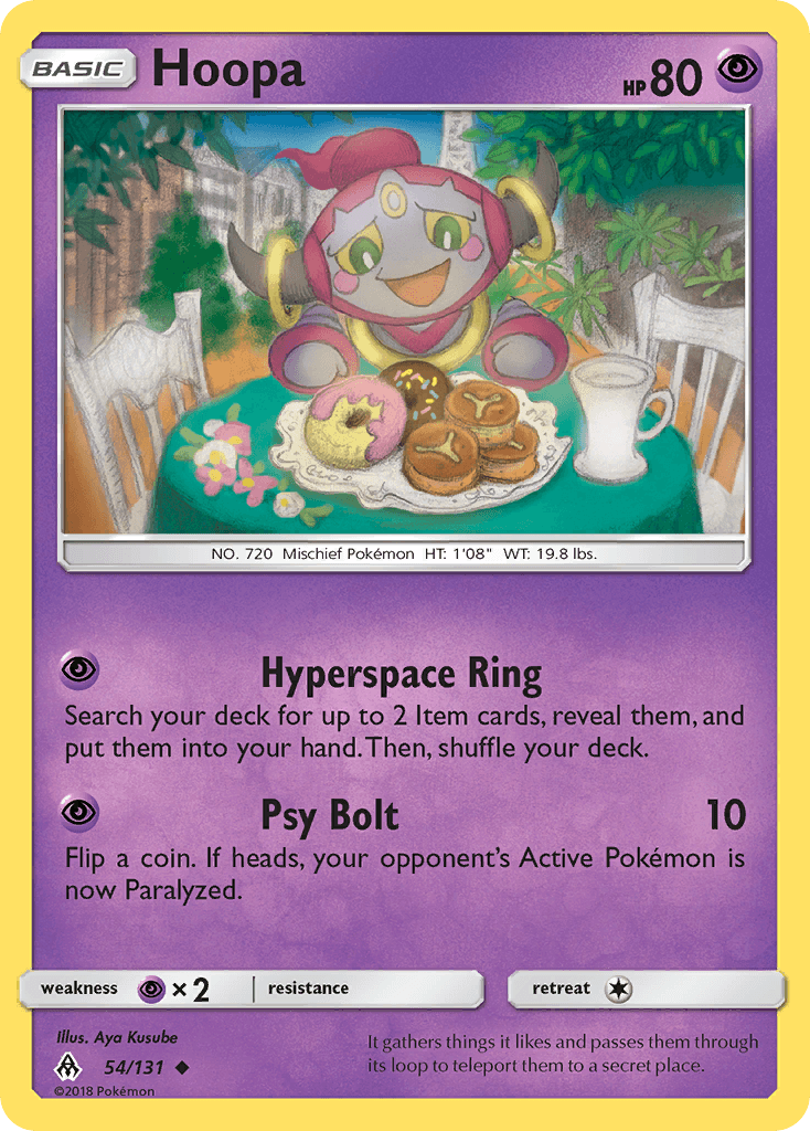 Hoopa Pokémon card
