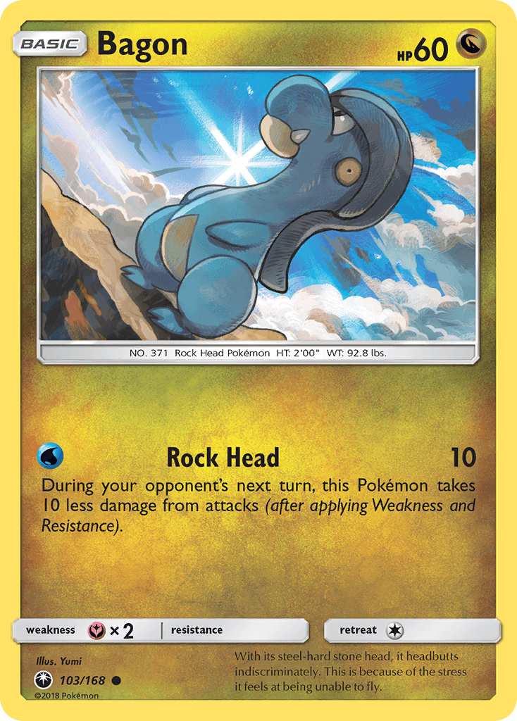 Bagon Pokémon card