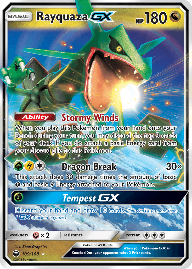 Rayquaza-GX from Celestial Storm