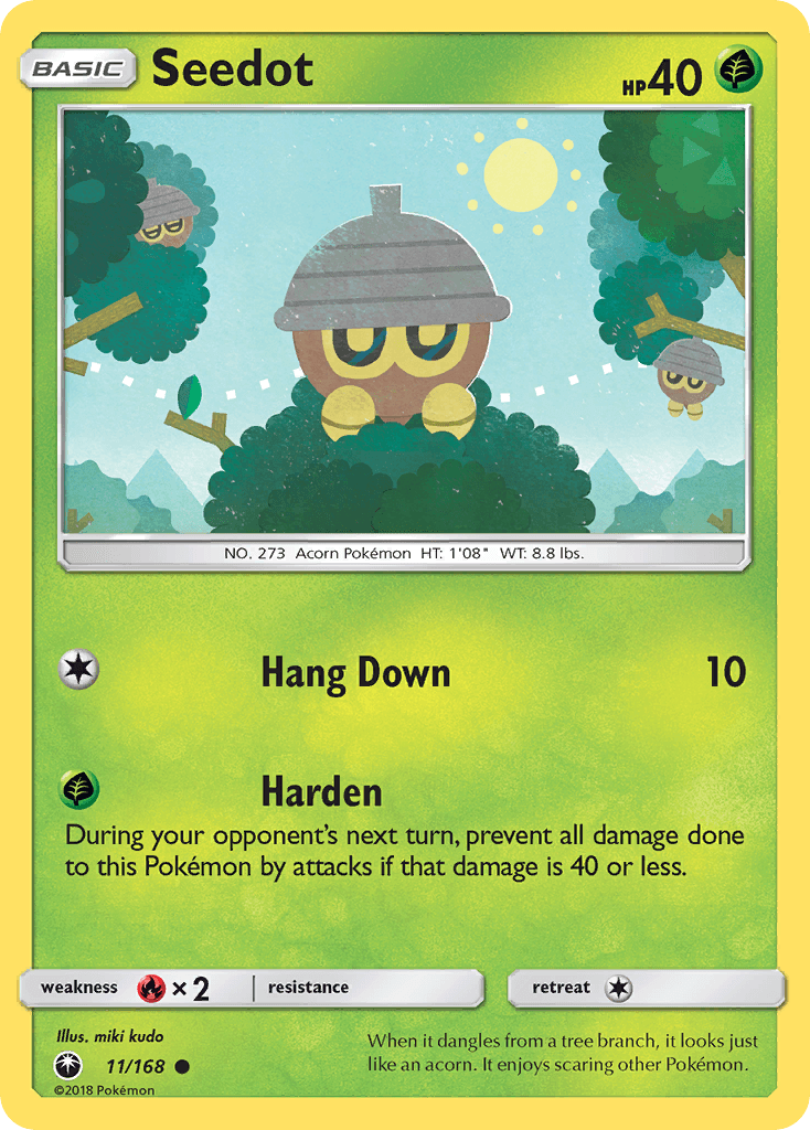 Seedot Pokémon card