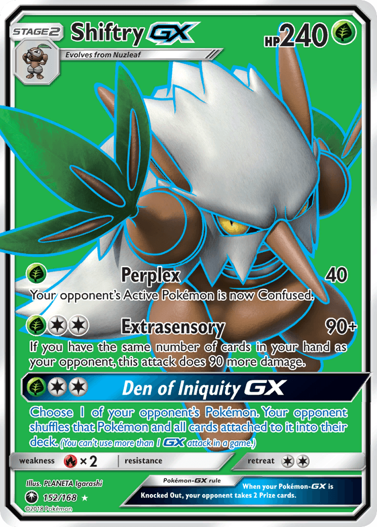 Shiftry-GX Pokémon card