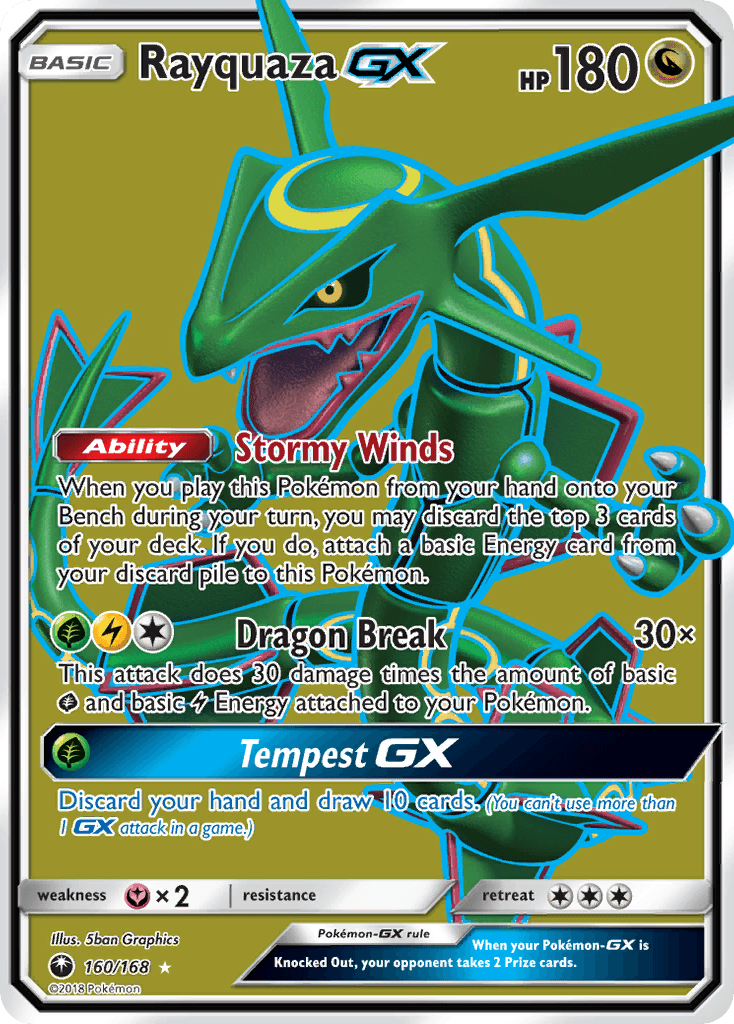 Rayquaza-GX from Celestial Storm