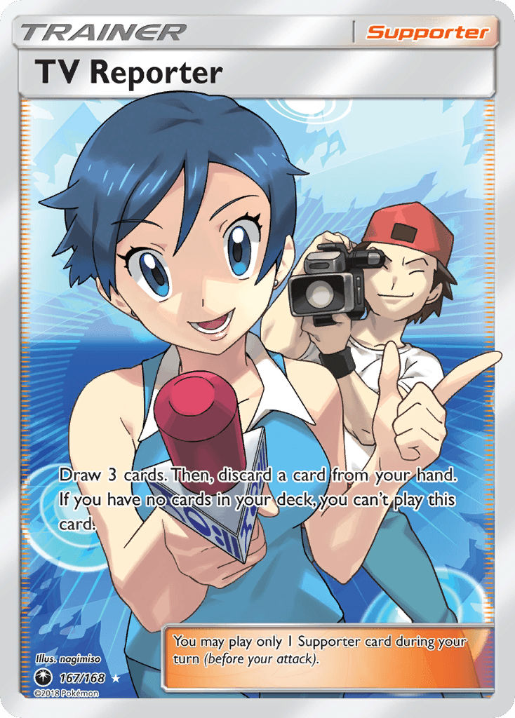TV Reporter Pokémon card