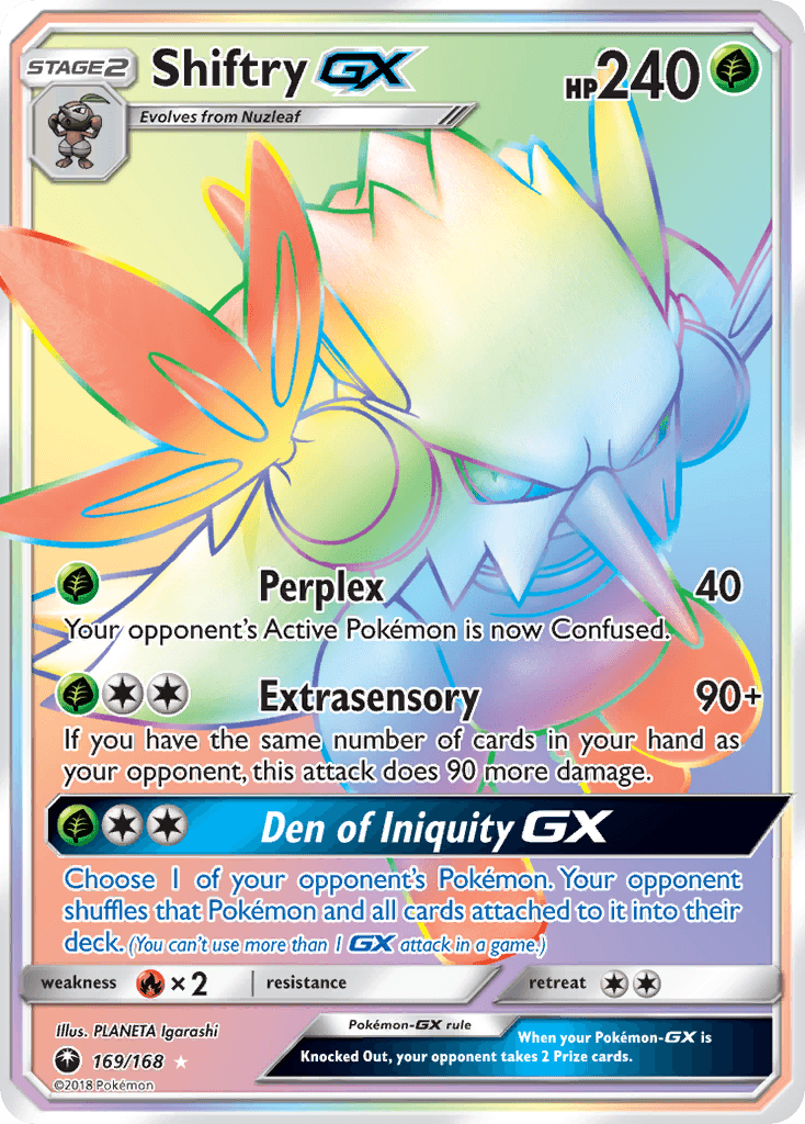 Shiftry-GX Pokémon card