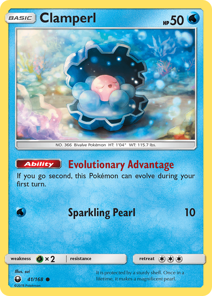 Clamperl Pokémon card