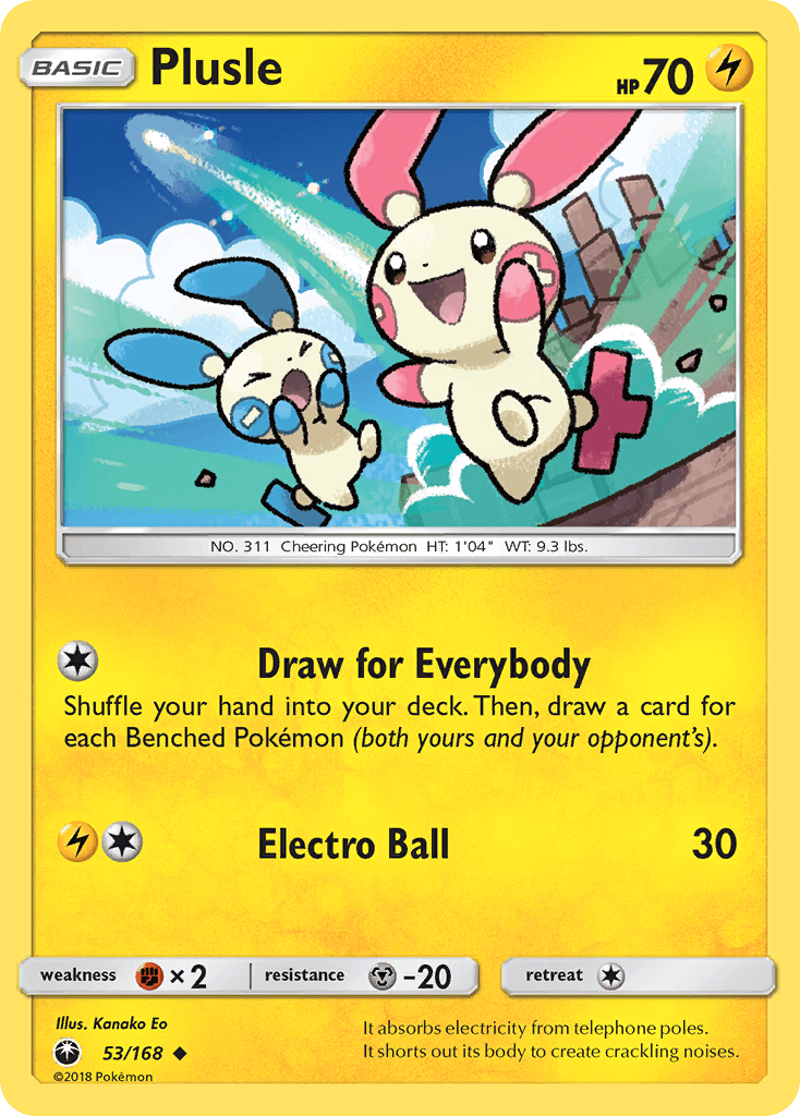 Plusle Pokémon card