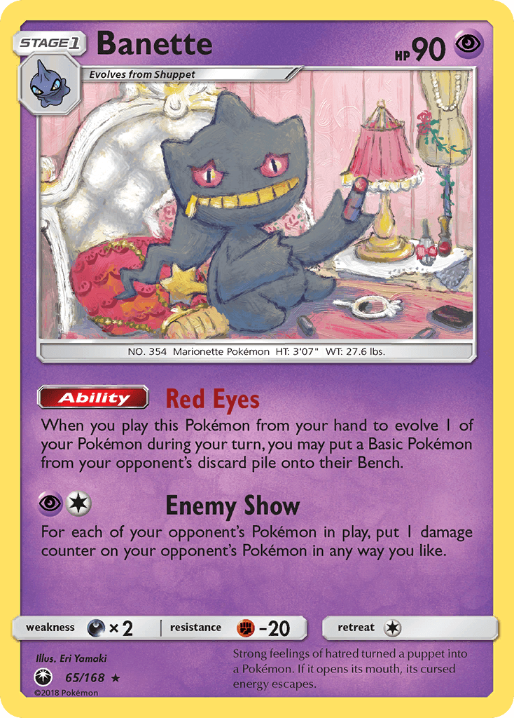 Banette Pokémon card