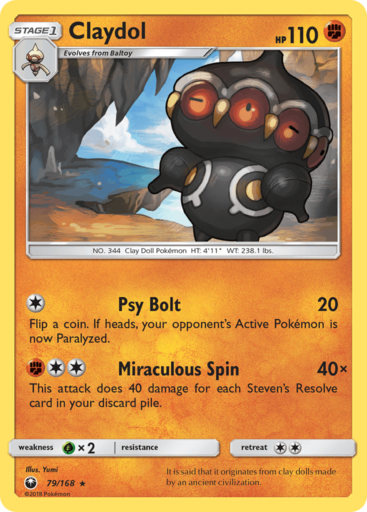 Claydol Pokémon card