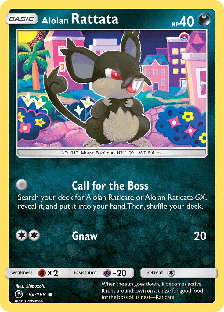 Alolan Rattata Pokémon card