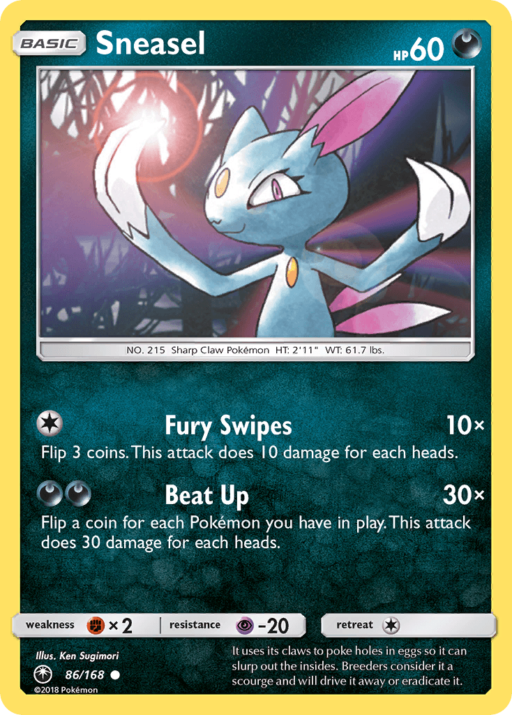Sneasel Pokémon card