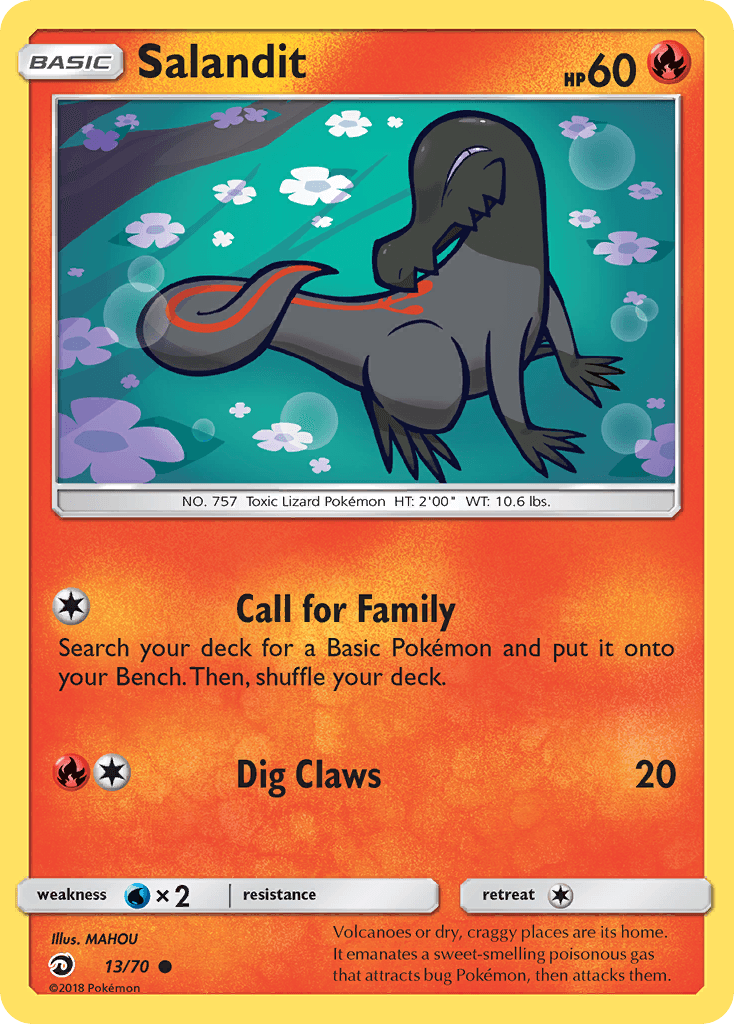 Salandit Pokémon card