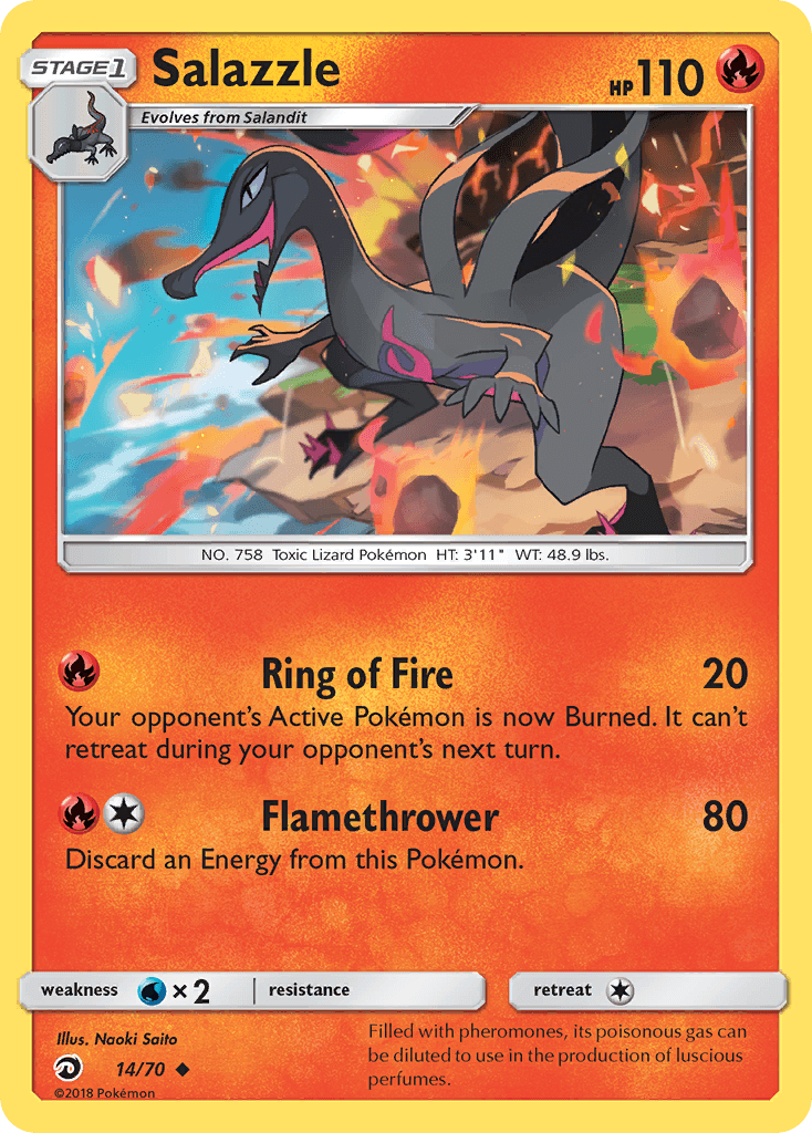 Salazzle Pokémon card