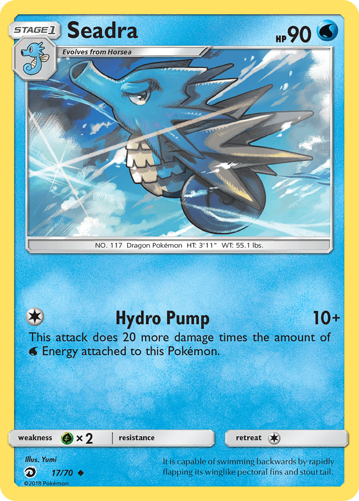 Seadra Pokémon card