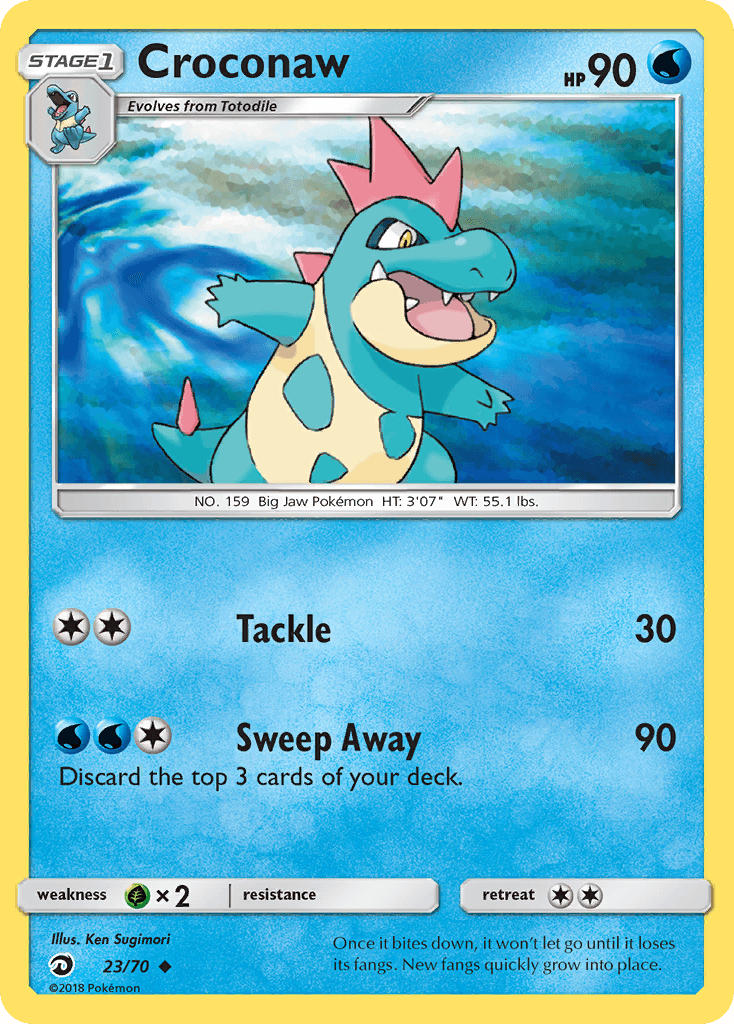 Croconaw Pokémon card