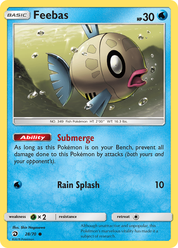 Feebas Pokémon card