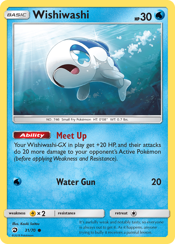 Wishiwashi Pokémon card