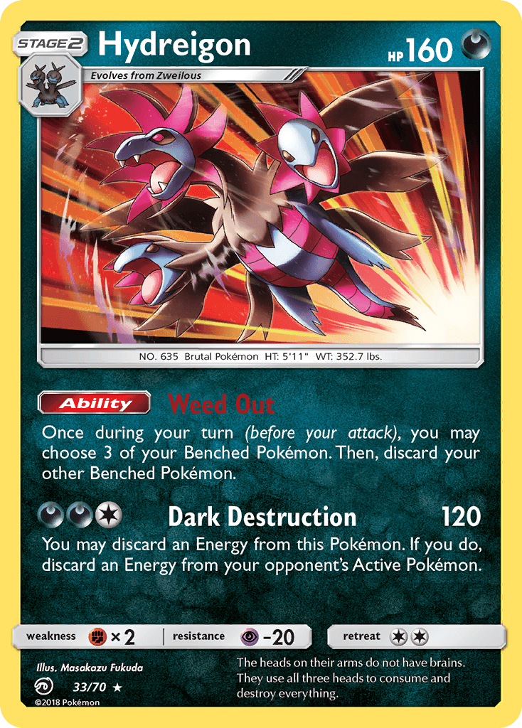 Hydreigon Pokémon card