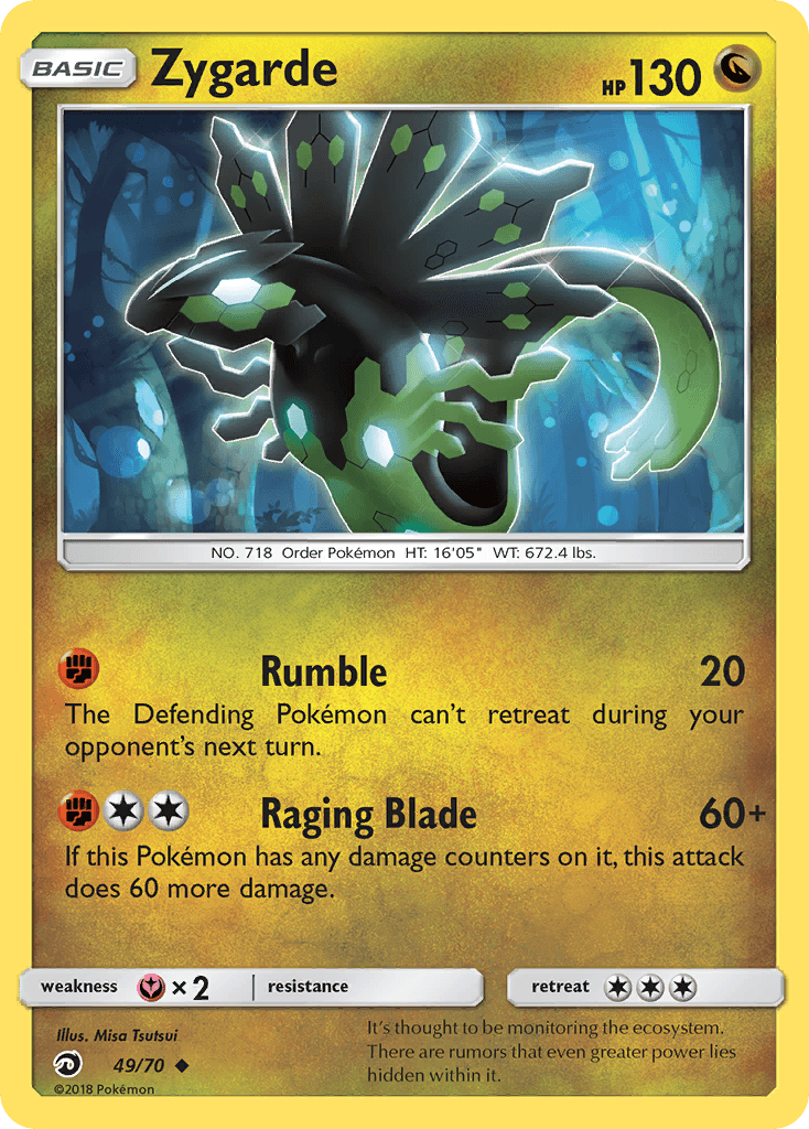 Zygarde Pokémon card