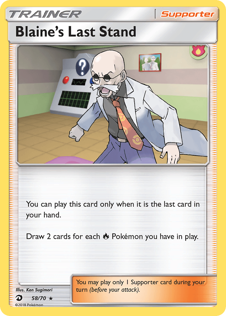 Blaine's Last Stand Pokémon card