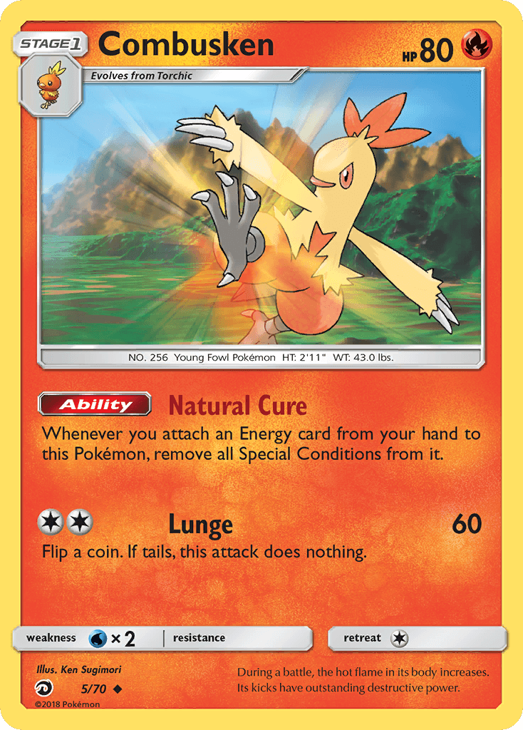 Combusken Pokémon card