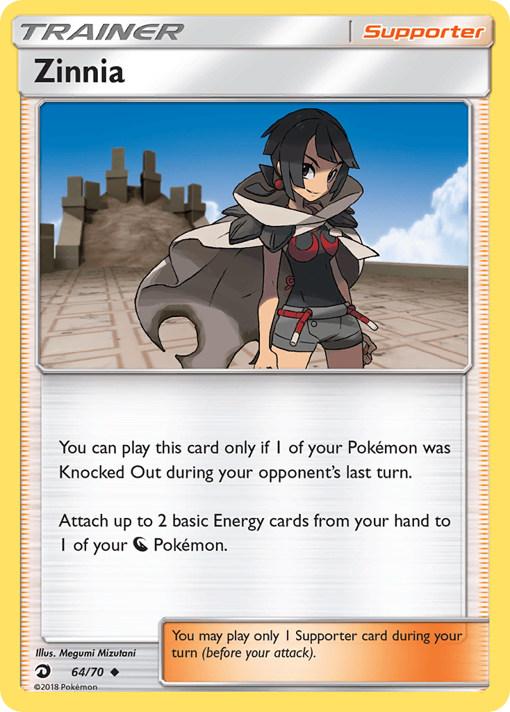 Zinnia Pokémon card